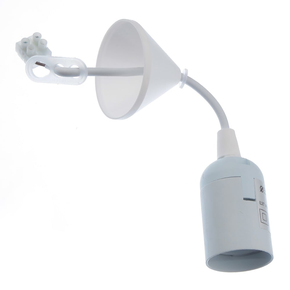 Kablolu Sarkıt E27 Duylu E-27 Kablolu Duy E 27 Duylu Kablolu Sarkıt Beyaz