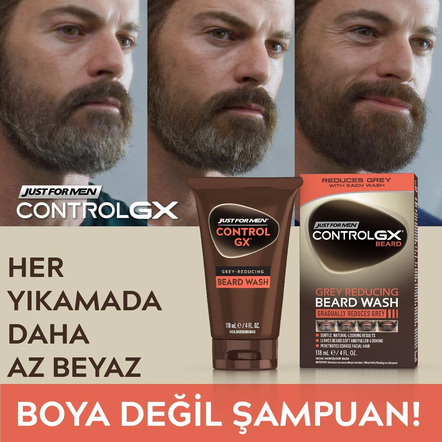 Control GX Gri Azaltıcı Sakal Bıyık Yıkama Şampuanı
