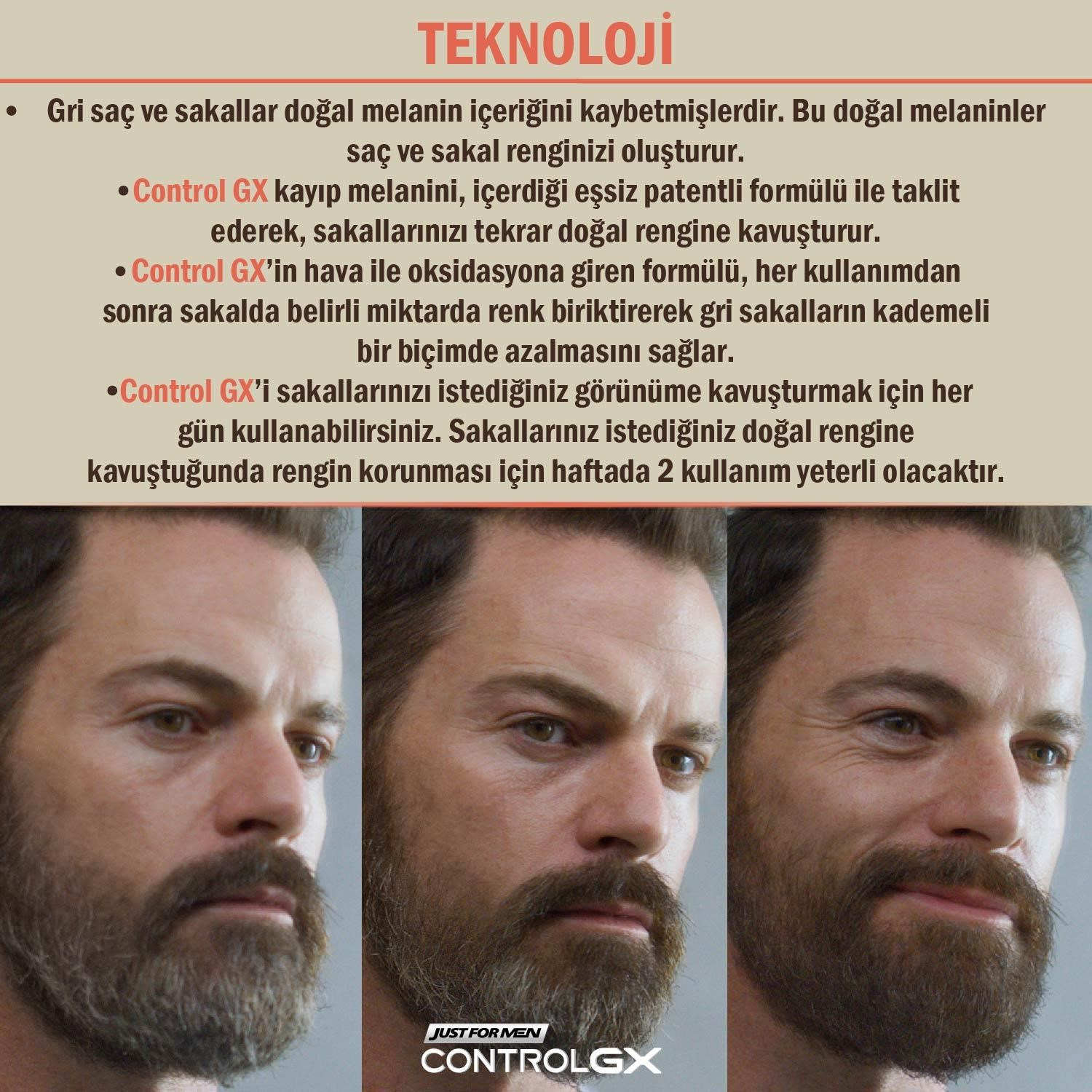 Control GX Gri Azaltıcı Sakal Bıyık Yıkama Şampuanı