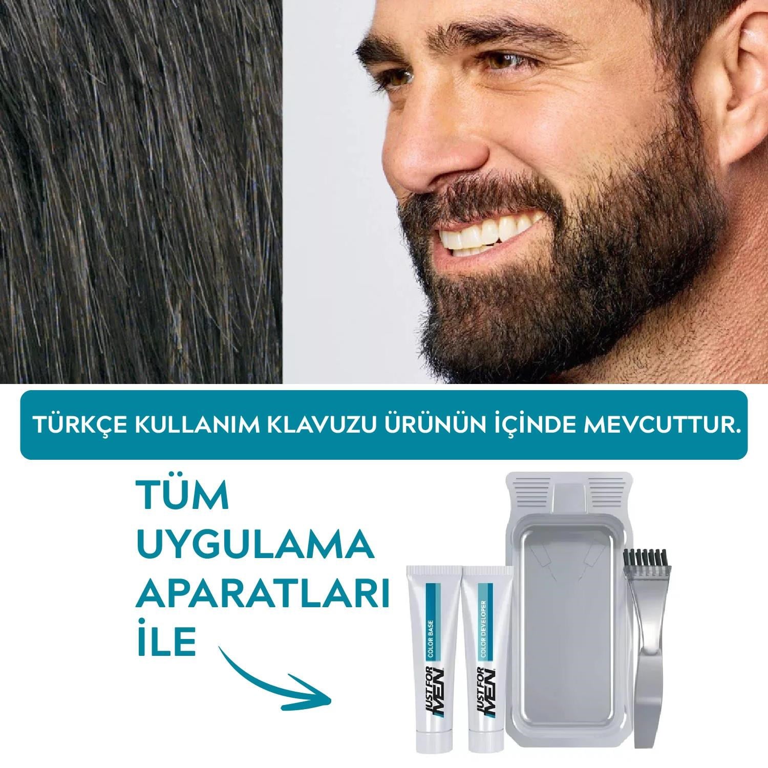 Sakal & Bıyık Boyası Koyu Kahve Siyah