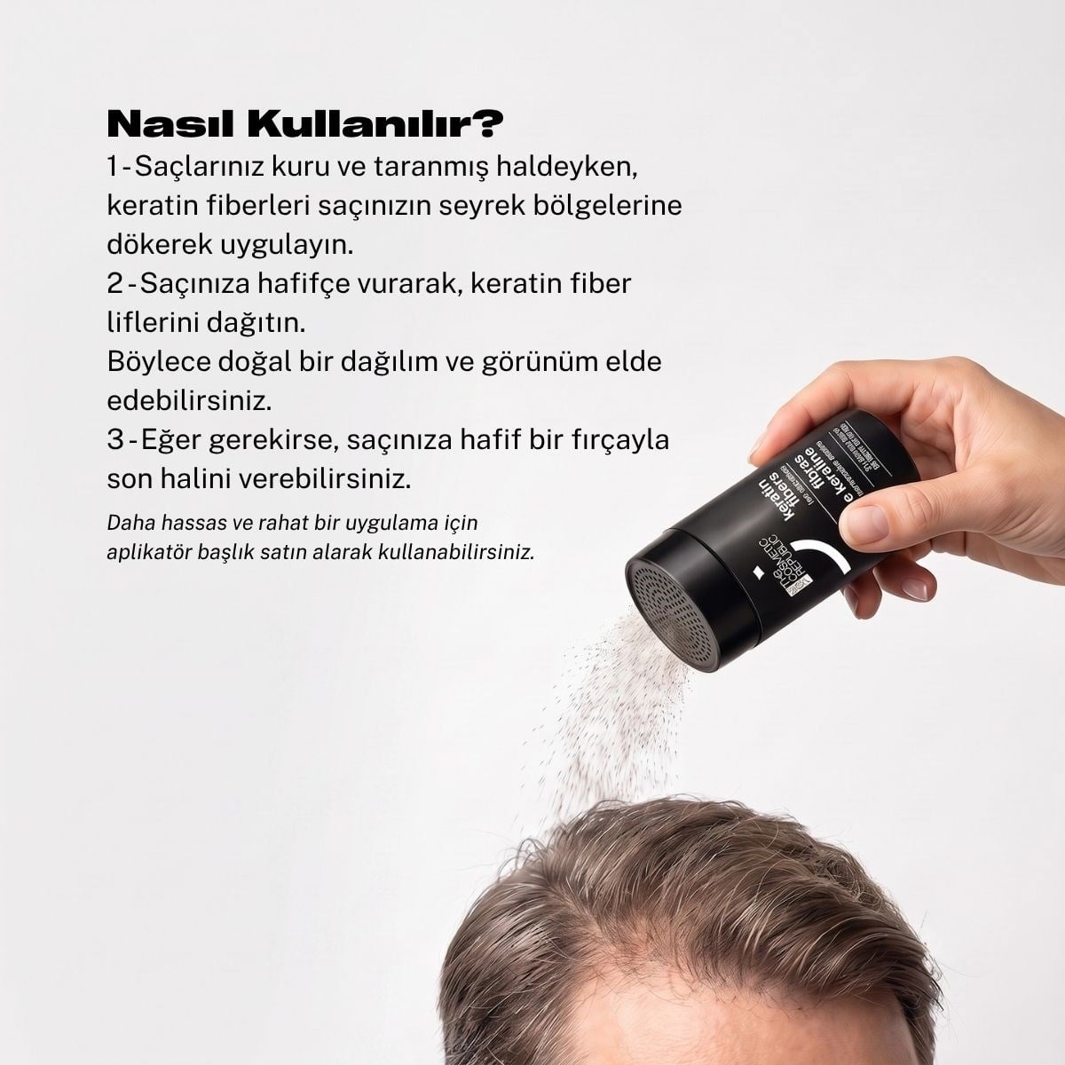 The Cosmetic Republic Dolgunlaştırıcı Saç Fiberi 12,5 gr – Gri