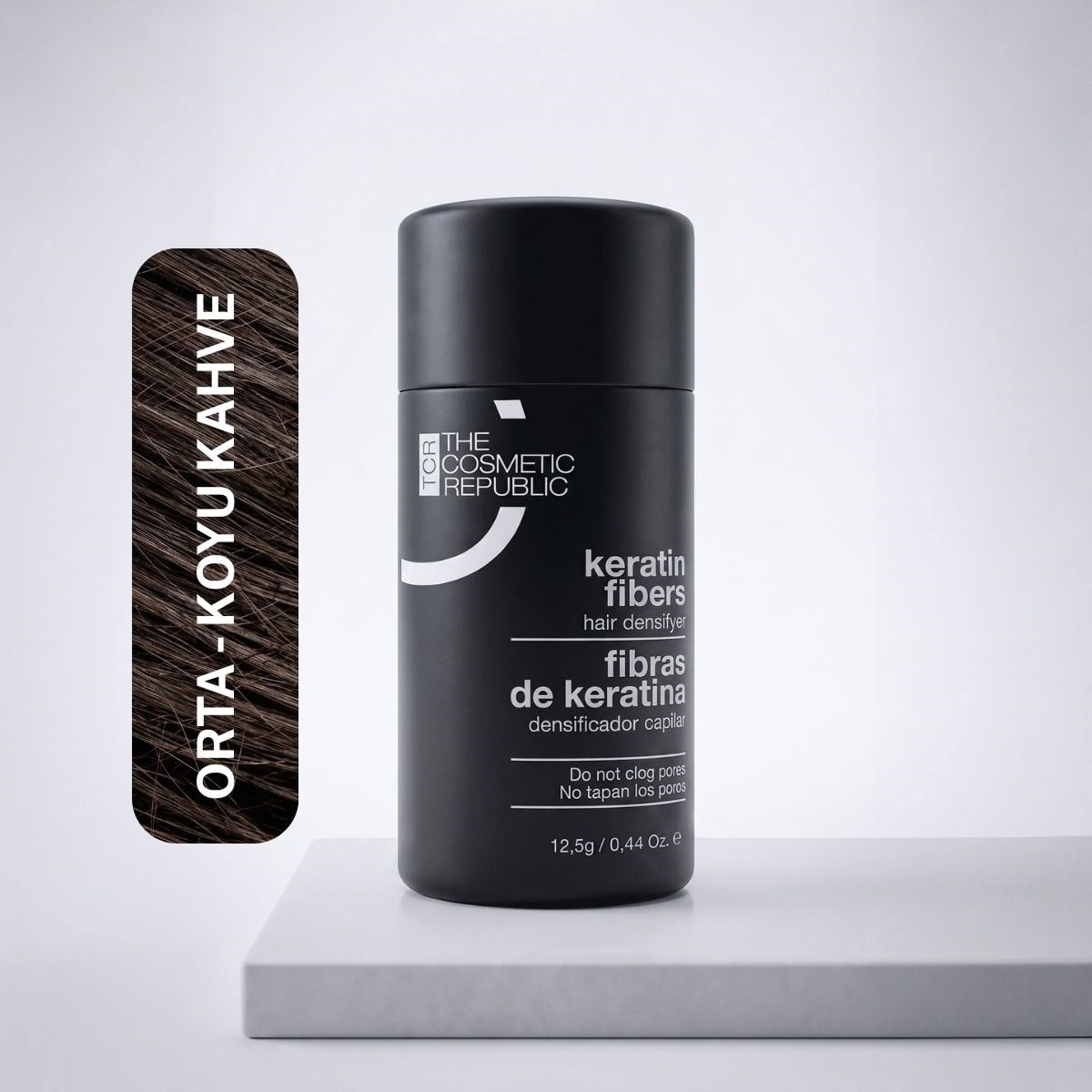 The Cosmetic Republic Dolgunlaştırıcı Keratin Saç Fiberi 12,5 gr – Koyu Kahve