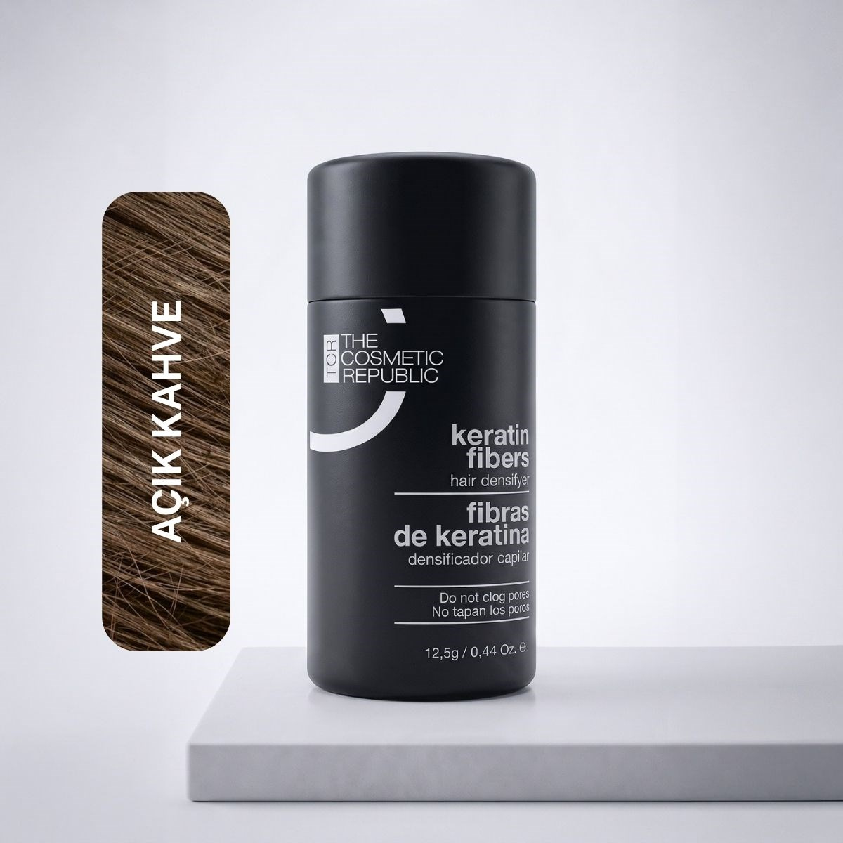 The Cosmetic Republic Dolgunlaştırıcı Keratin Saç Fiberi 12,5 gr – Açık Kahve