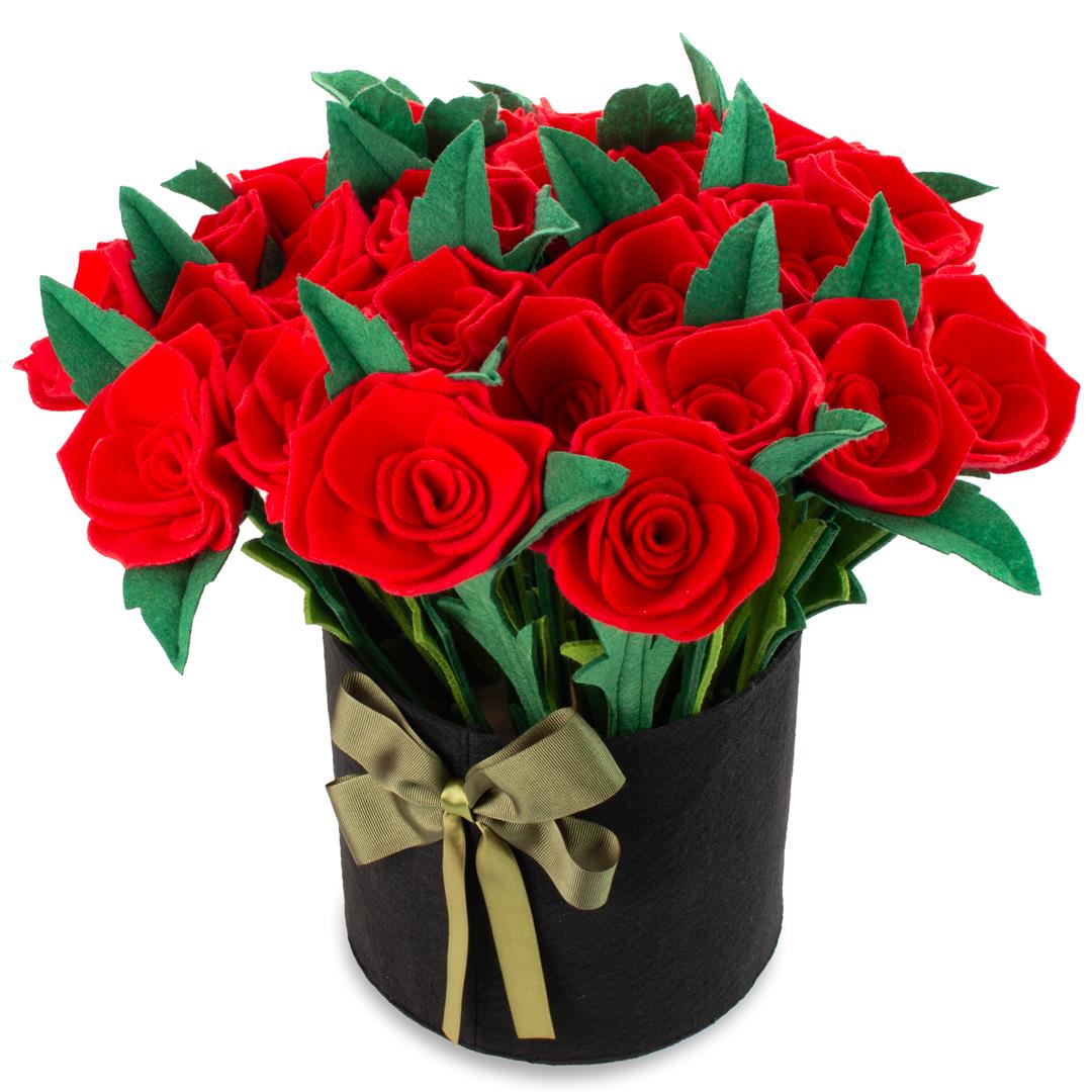 29'lu Kumaş Kırmızı Gül Aranjmanı