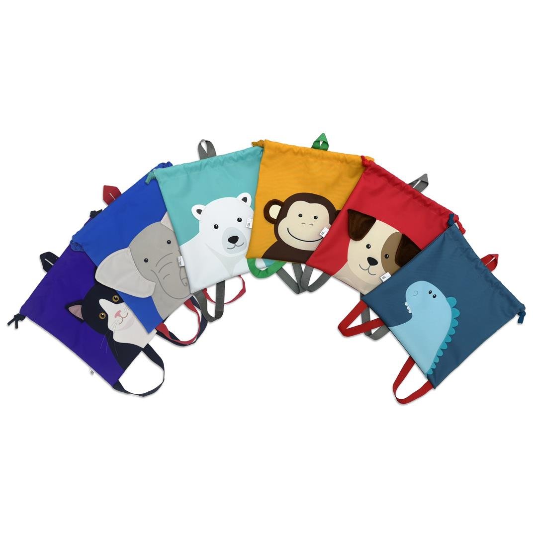 Dinozor, Büzgülü Sırt Çantası, 28 cm