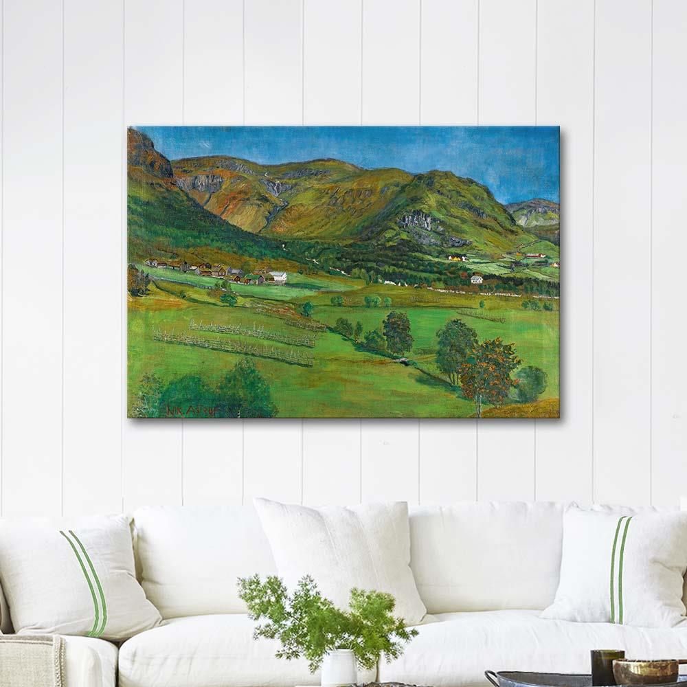 Nikolai Astrup Ålhustunet, Jølster Kanvas Tablo