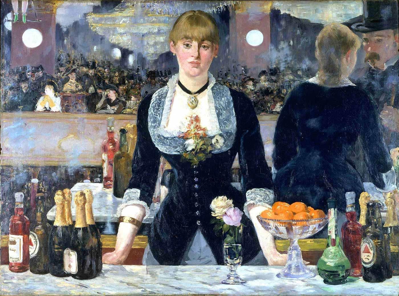 A Bar at the Folies Bergere by Edouard Manet as Art Print