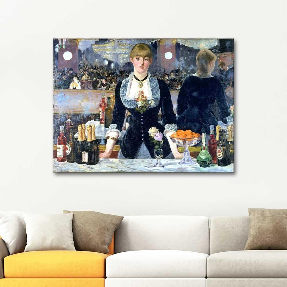 A Bar at the Folies Bergere by Edouard Manet as Art Print