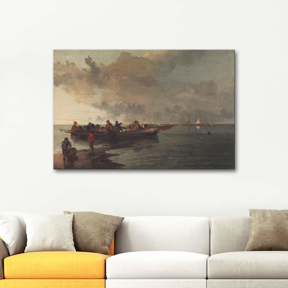 A Barge with a Wounded Soldier by John Crome as Art Print