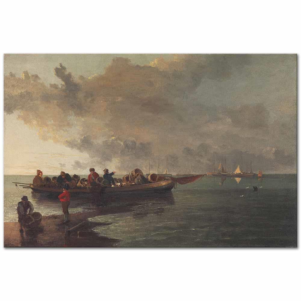 A Barge with a Wounded Soldier by John Crome as Art Print