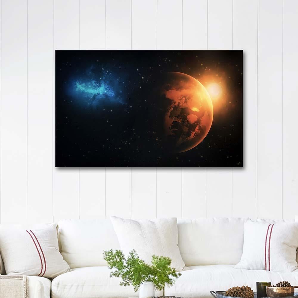 Yepyeni Bir Gezegen Kanvas Tablo