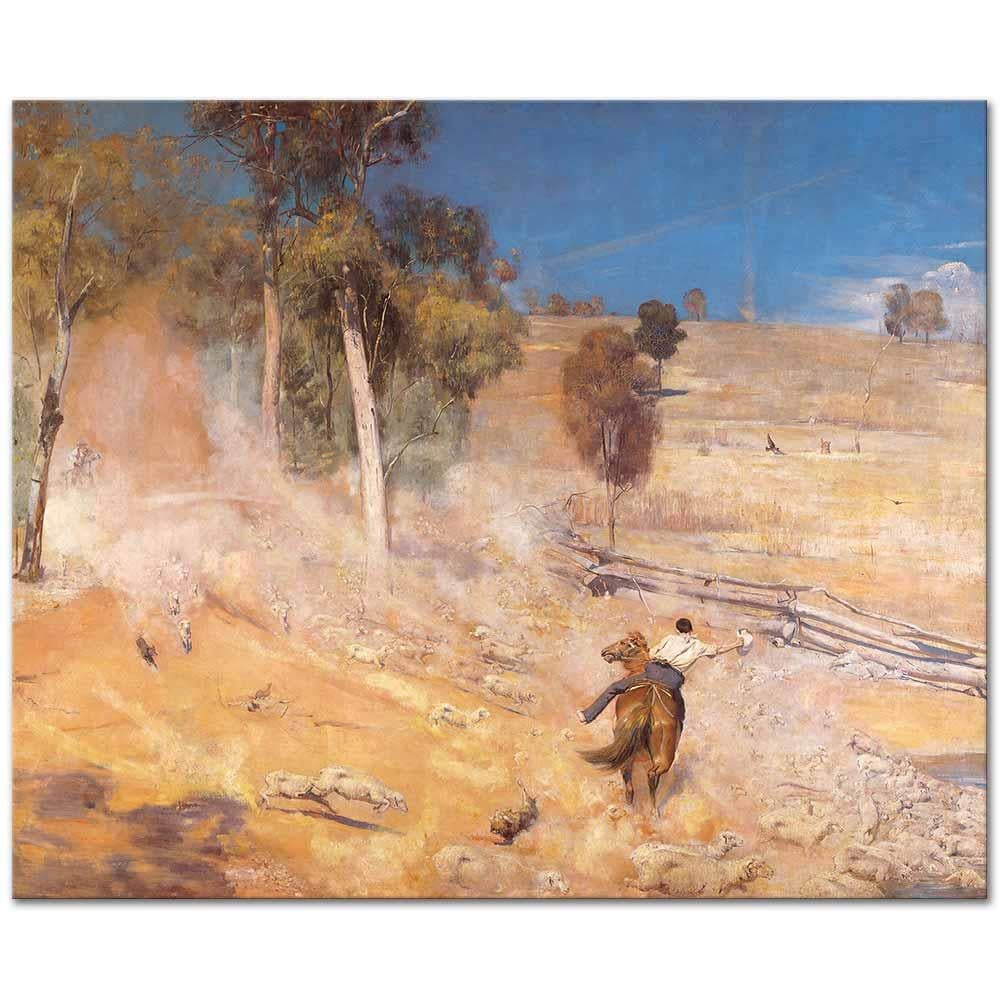 A break away! by Tom Roberts as Art Print