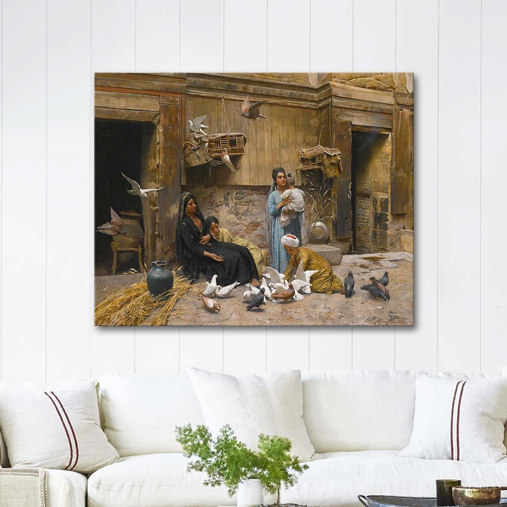 A Cairene Courtyard by Rudolf Swoboda as Art Print