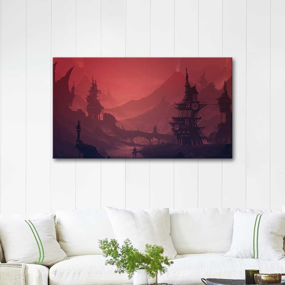 A Castle Illustration as Art Print