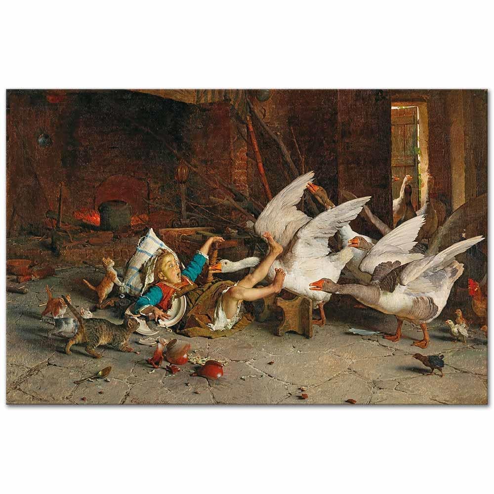A Catastrophe by Gaetano Chierici as Art Print