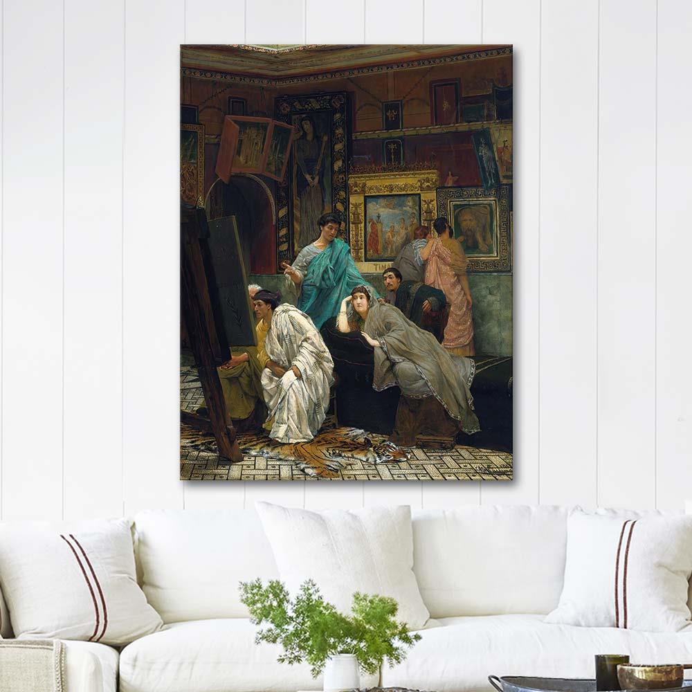 A Collection of Pictures at the Time of Augustus by Sir Lawrence Alma-Tadema as Art Print