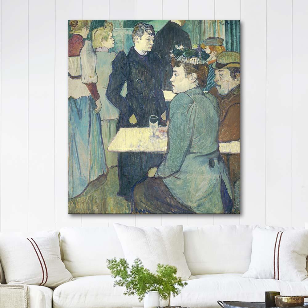 A Corner of the Moulin de la Galette by Henri de Toulouse-Lautrec as Art Print