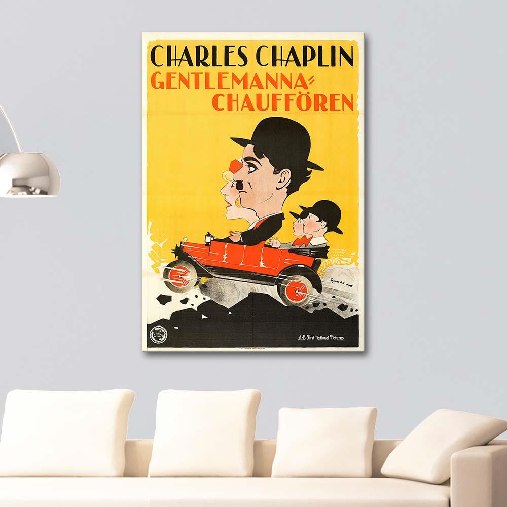 A Day's Pleasure (Charles Chaplin) by Eric Rohman as Art Print