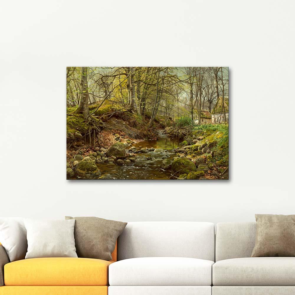 Peder Mørk Mønsted Orman Deresi Kanvas Tablo