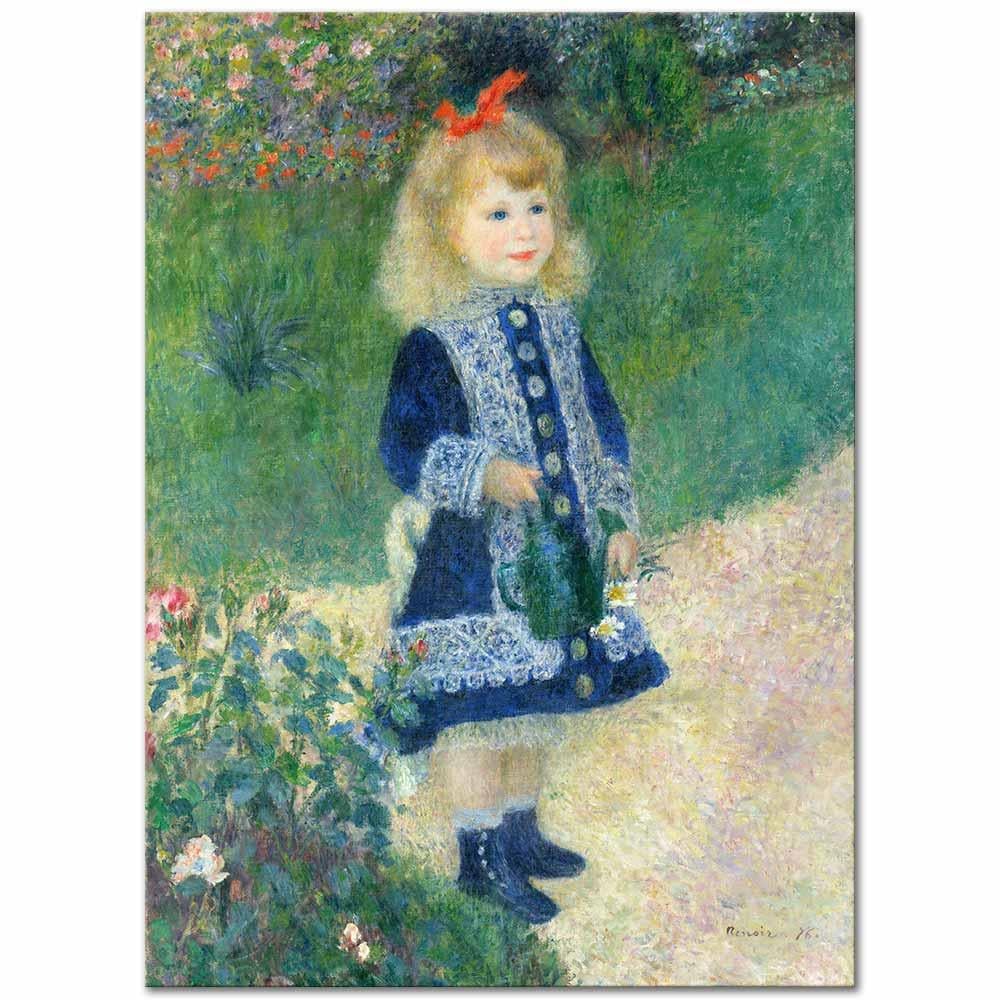A Girl with a Watering Can by Pierre Auguste Renoir