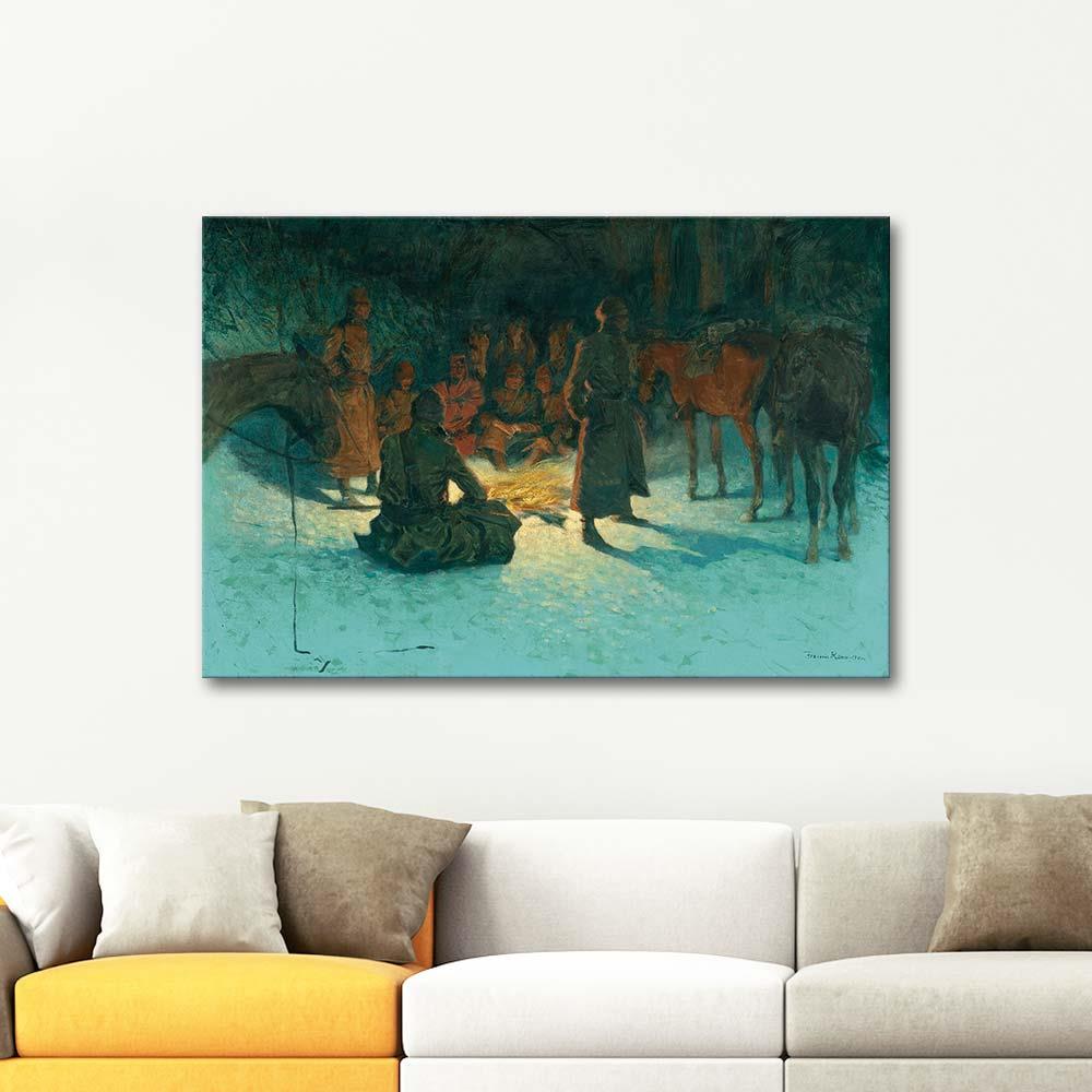 Frederic Remington Arazide Mola Kanvas Tablo