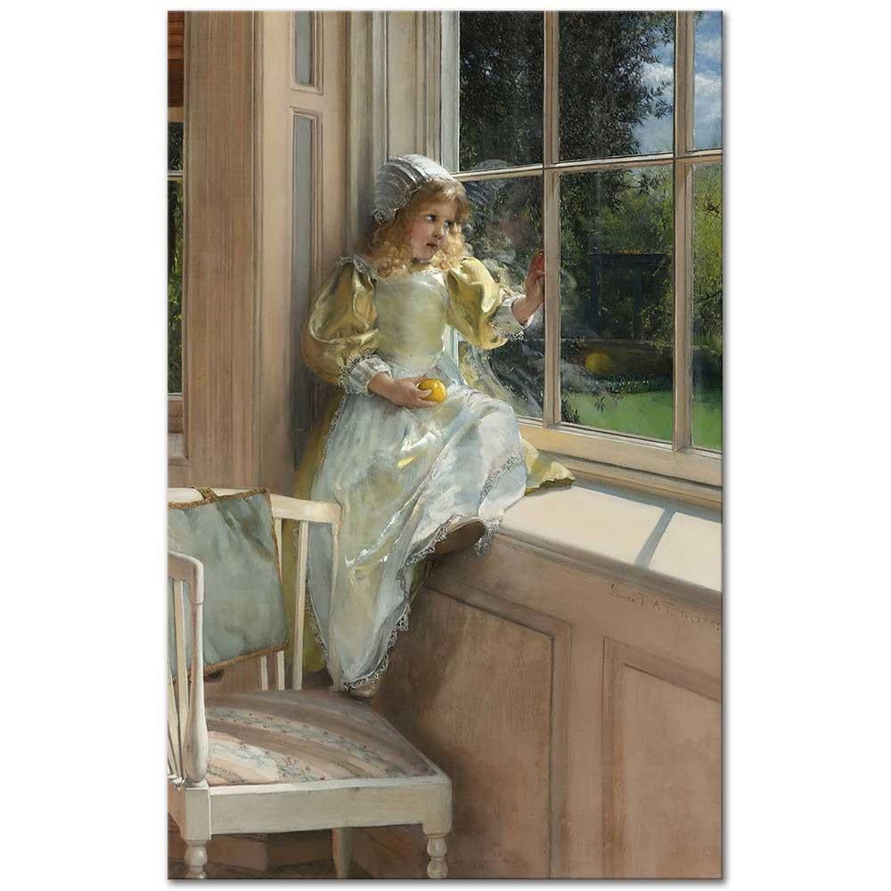 A Looking out o'Window by Sir Lawrence Alma-Tadema as Art Print