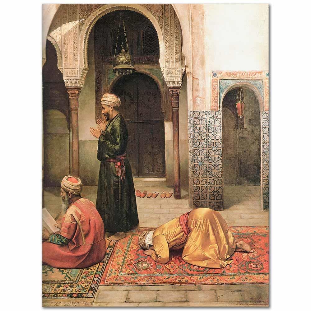 Rudolf Weisse Camide Namaz Kanvas Tablo