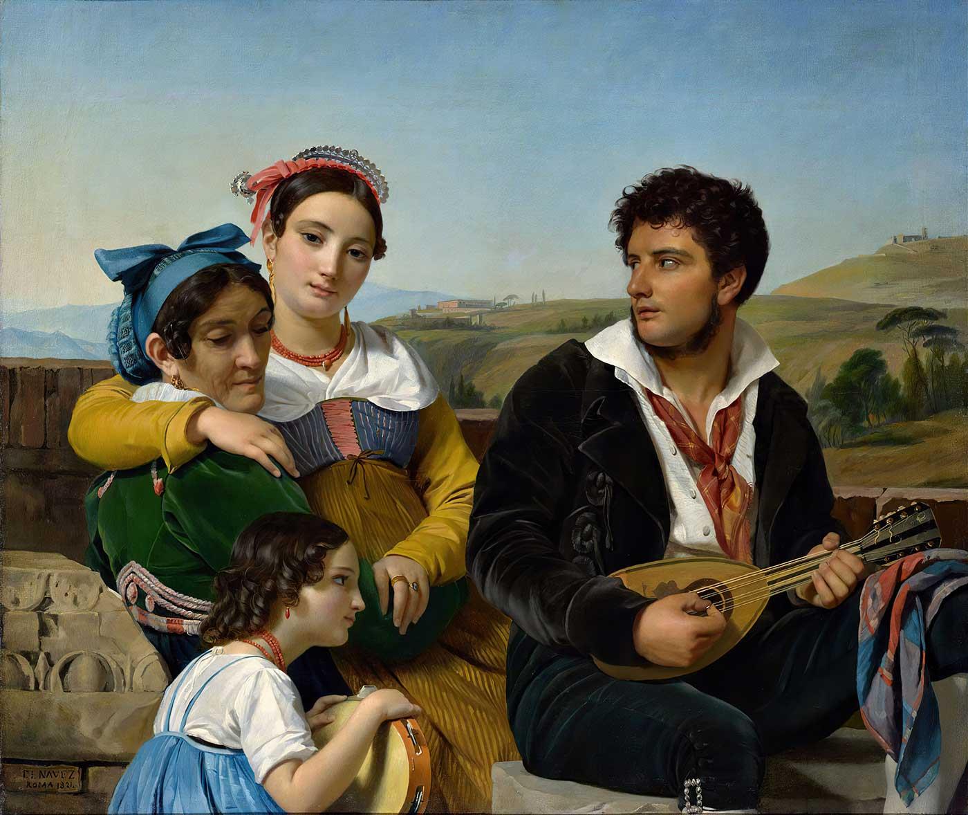 A Musical Group by François-Joseph Navez as Art Print