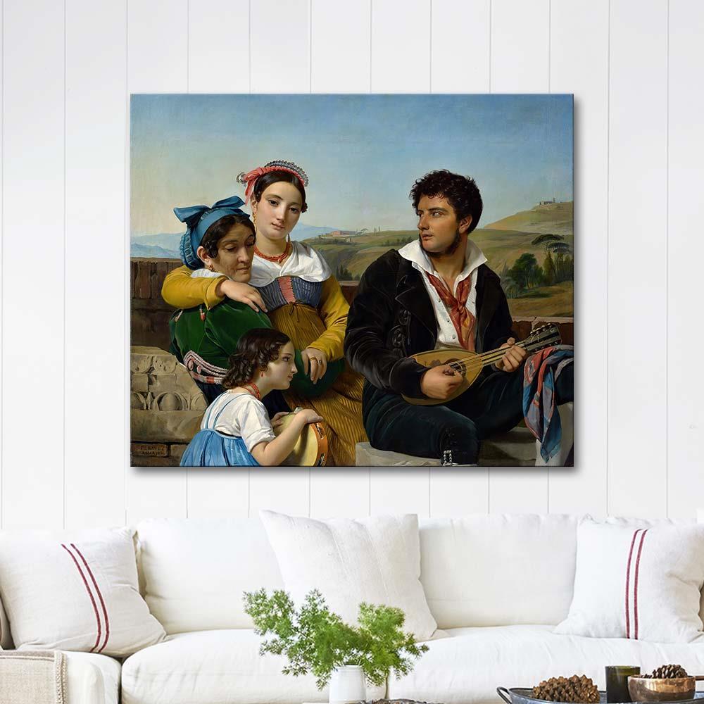 A Musical Group by François-Joseph Navez as Art Print