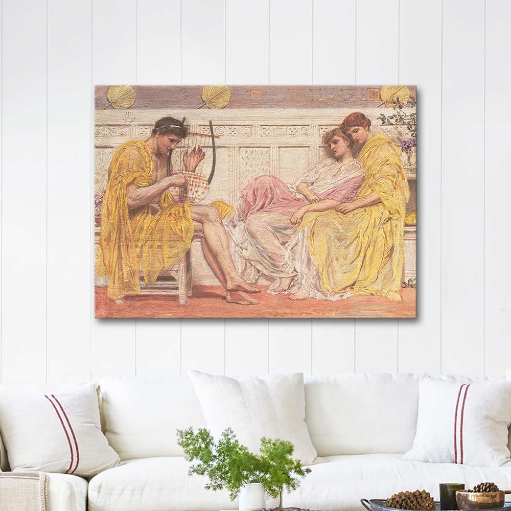 Albert Joseph Moore Müzisyen Kanvas Tablo