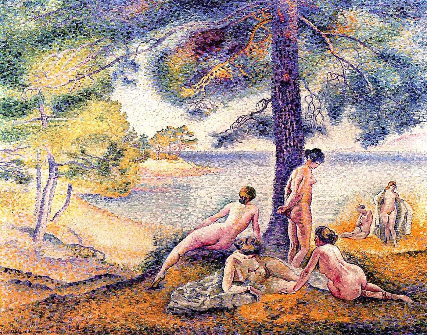 Henri Edmond Cross Gölgelenen Kadınlar Kanvas Tablo