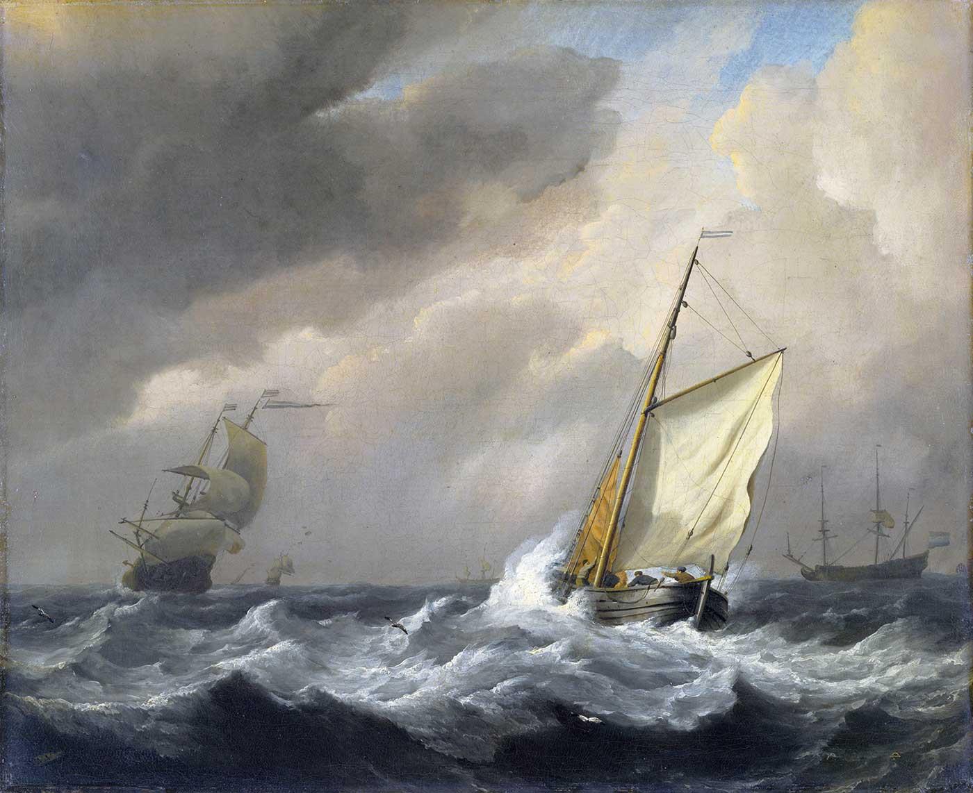 A Small Dutch Vessel by Willem van de Velde