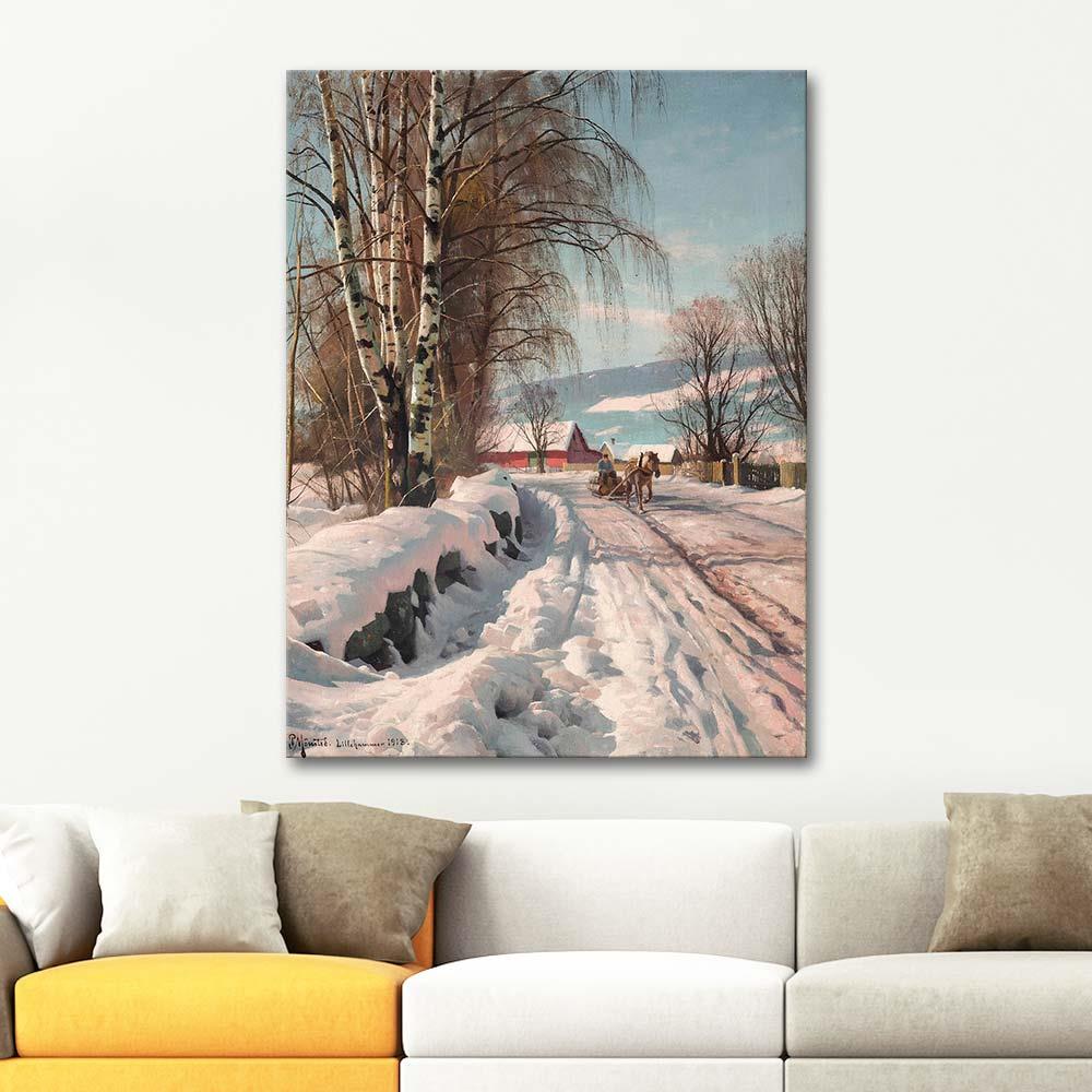 Peder Mørk Mønsted Karla Kaplı Yol, Lillehammer Kanvas Tablo