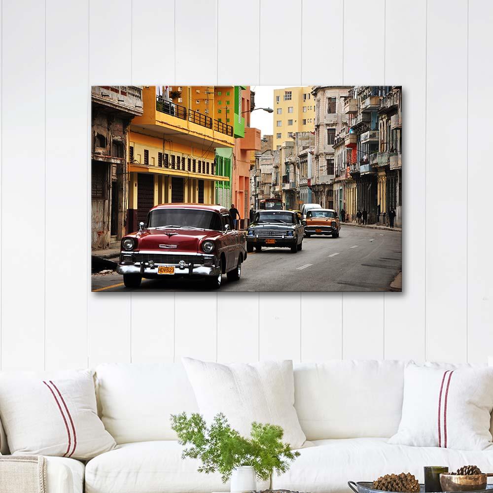 Havana Caddesi Kanvas Tablo