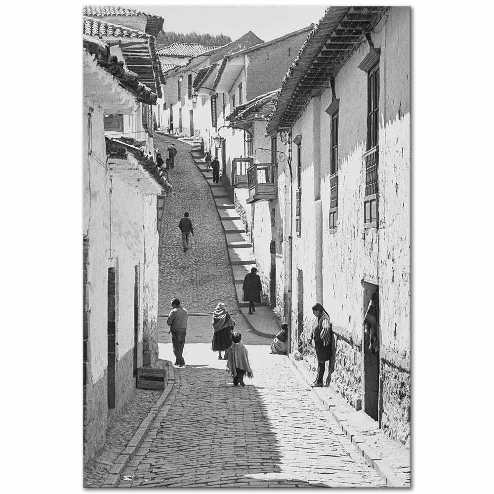 Edouard Boubat Peru'da Bir Sokak Kanvas Tablo