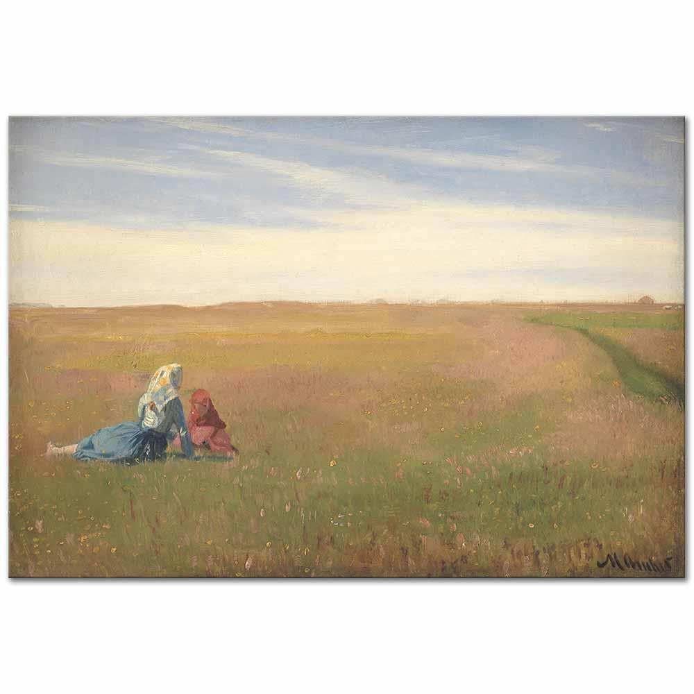 Michael Peter Ancher Bir Yaz Günü Kanvas Tablo