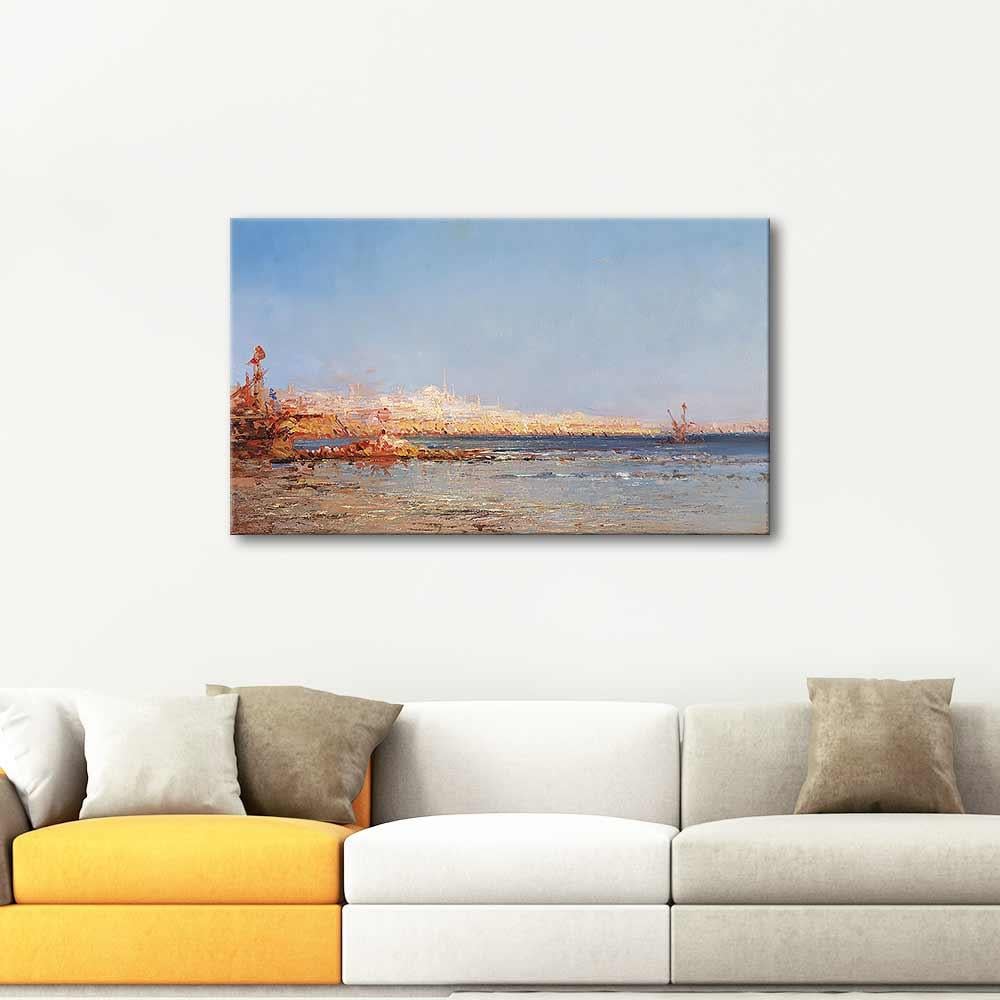 Felix Ziem İstanbul Manzarası Kanvas Tablo