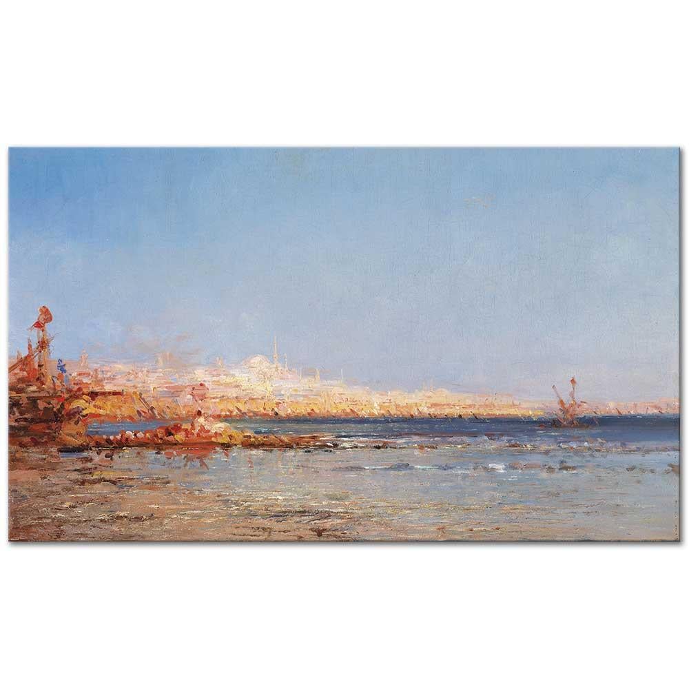 Felix Ziem İstanbul Manzarası Kanvas Tablo