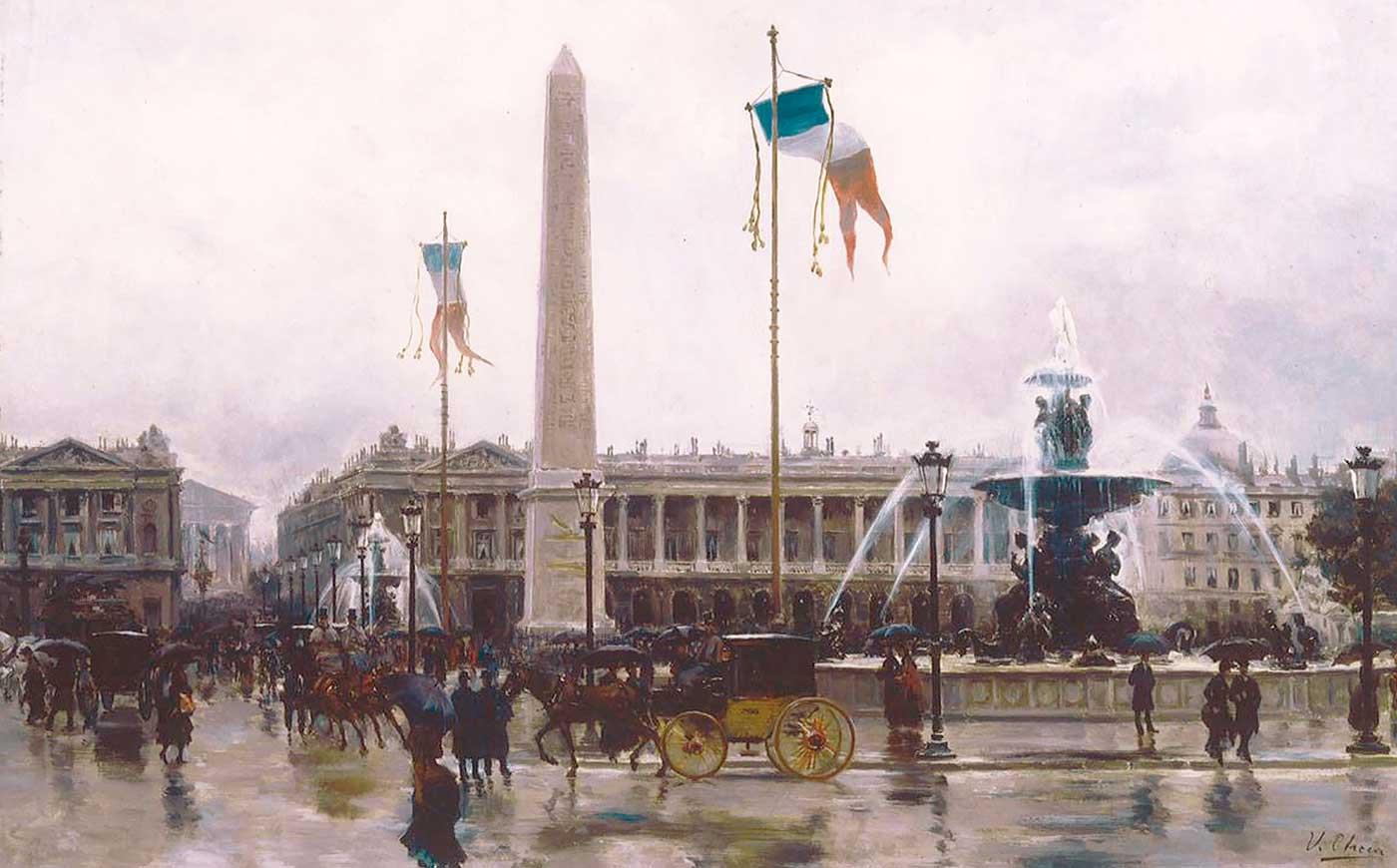 A View of the Place de la Concorde by Ulpiano Checa y Sanz