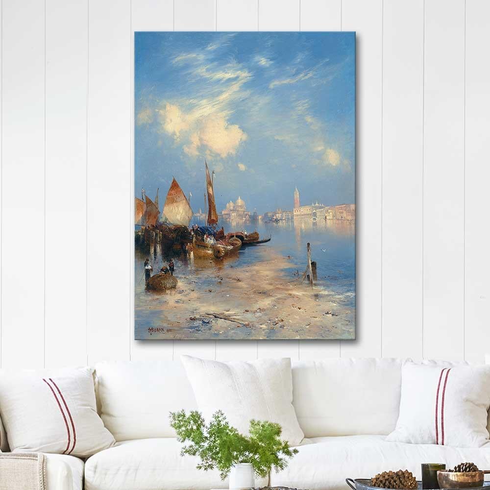 Thomas Moran Venedik'e Bakış Kanvas Tablo