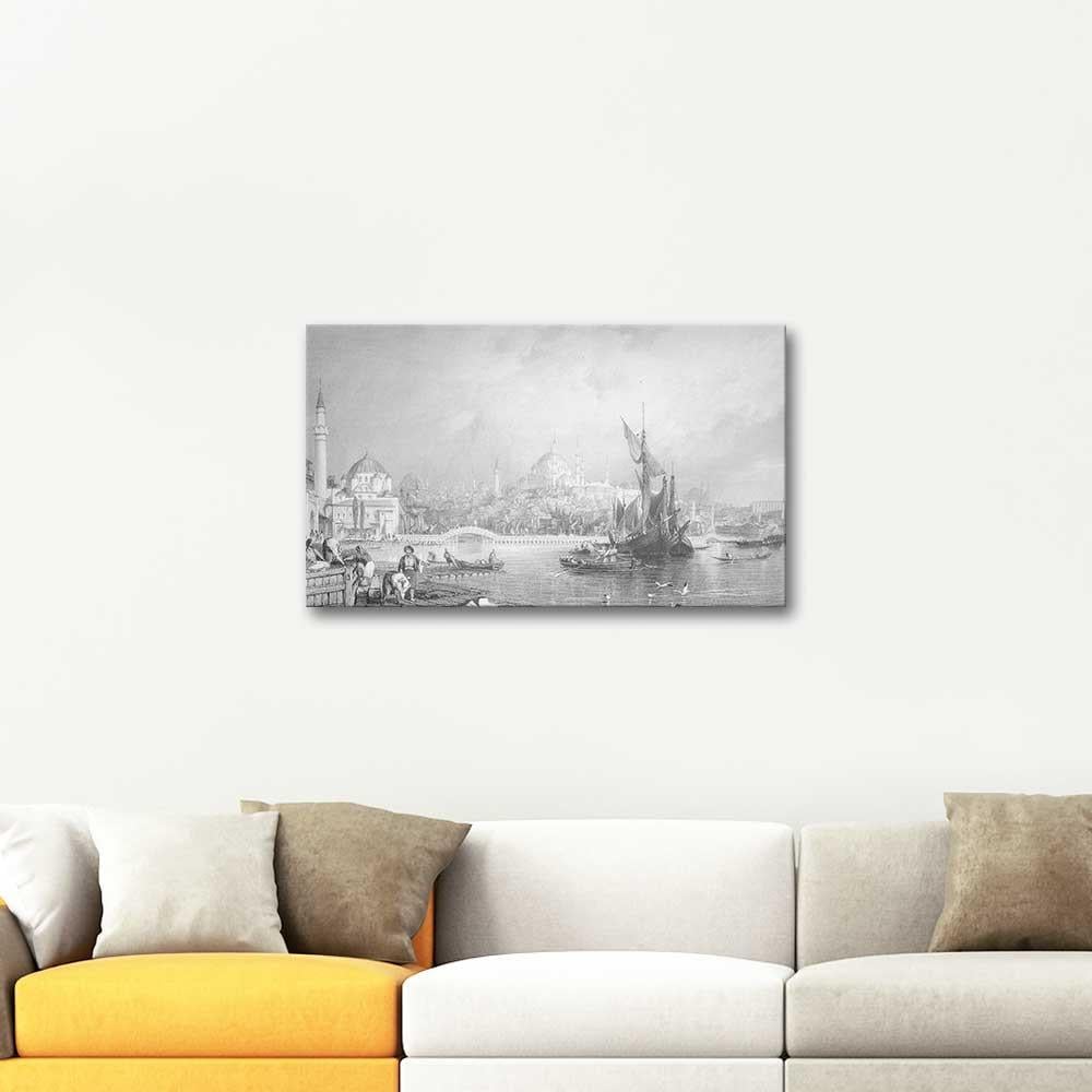A View to Golden Horn by Thomas Allom as Art Print