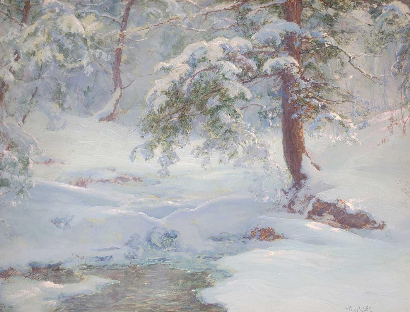 A Winter Idyll by Walter Launt Palmer as Art Print