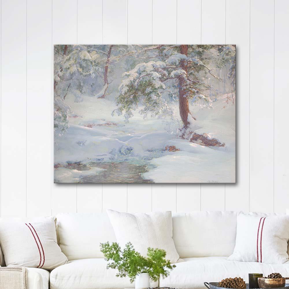 A Winter Idyll by Walter Launt Palmer as Art Print