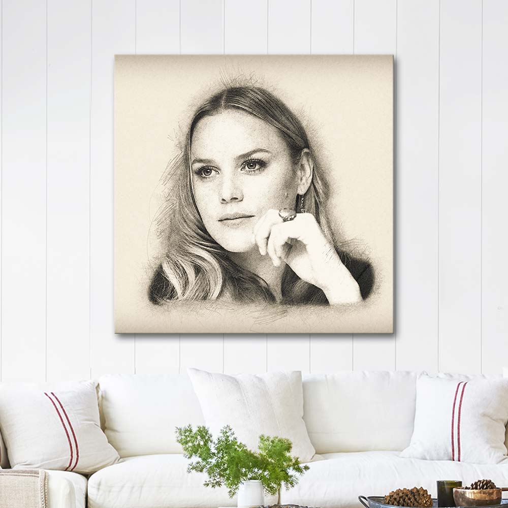 Abbie Cornish Portrait Art Print