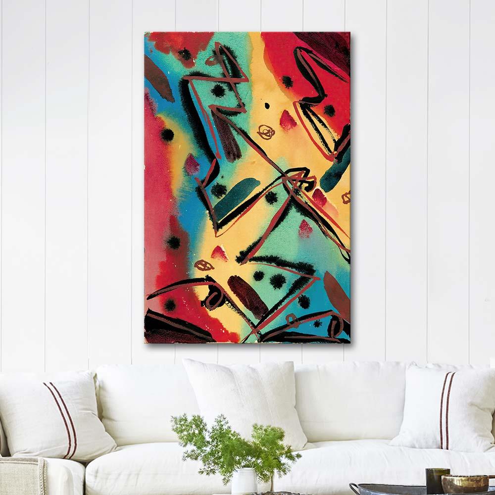 Abstrakte Komposition by Fritz Stuckenberg as Art Print