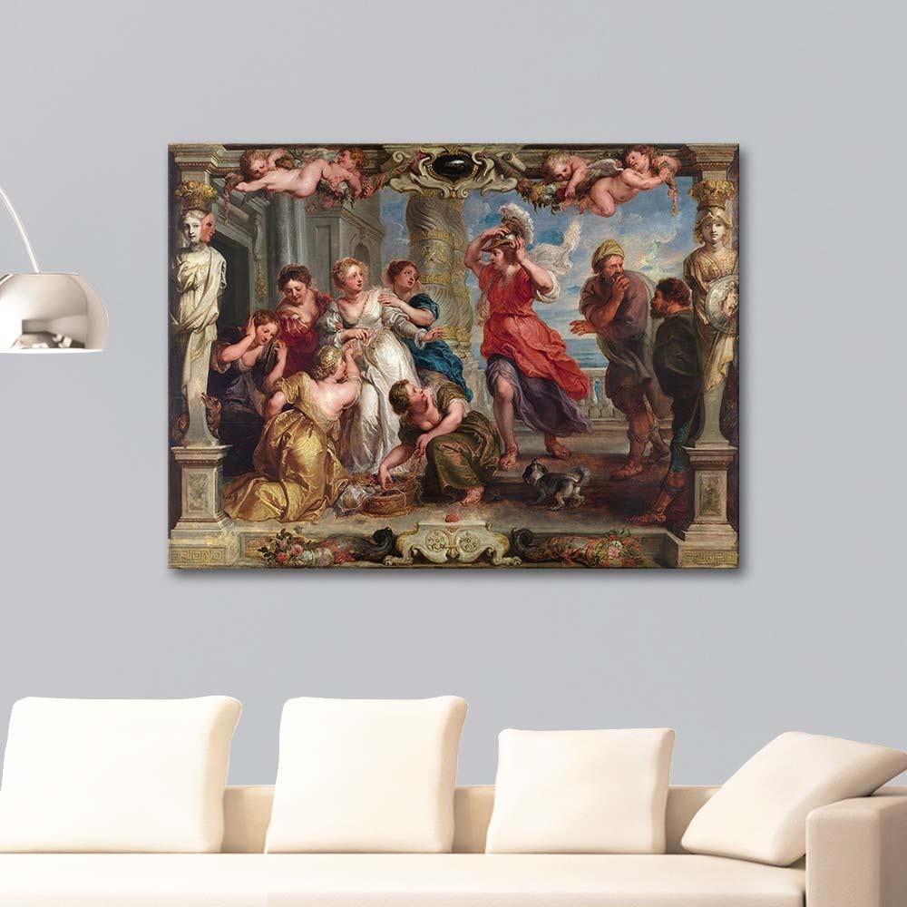Peter Paul Rubens Achilles Lycomedes'in Kızları Arasında Kanvas Tablo