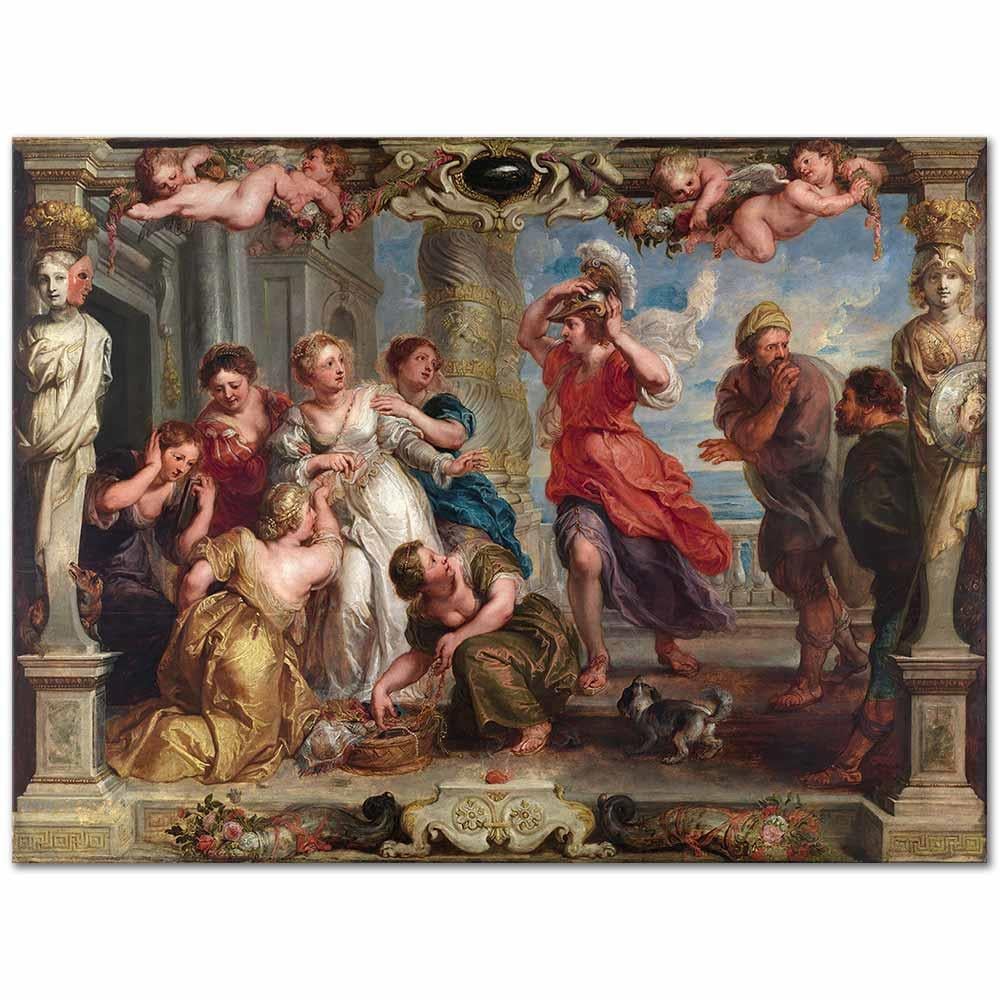 Peter Paul Rubens Achilles Lycomedes'in Kızları Arasında Kanvas Tablo