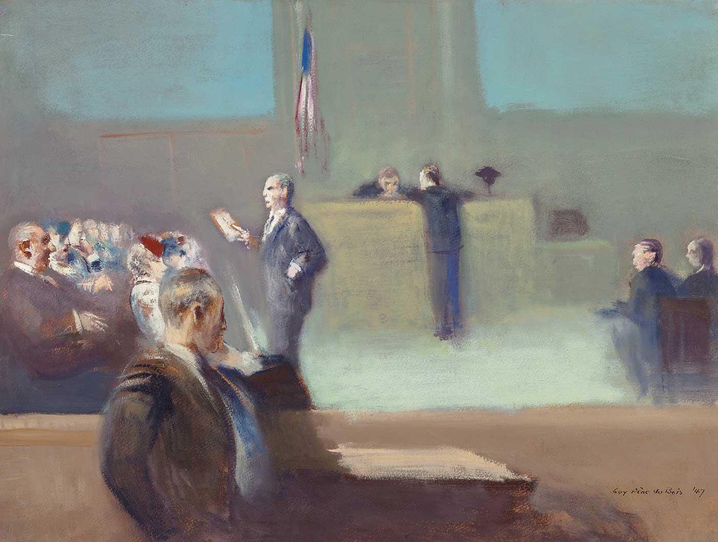 Addressing the Jury by Guy Pene du Bois