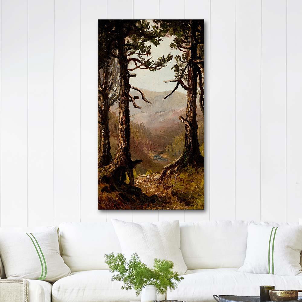 Ralph Albert Blakelock Adirondack Manzarası Kanvas Tablo