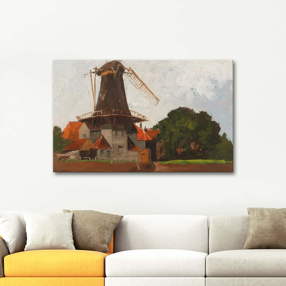 Adolf Kaufmann Mill Art Print